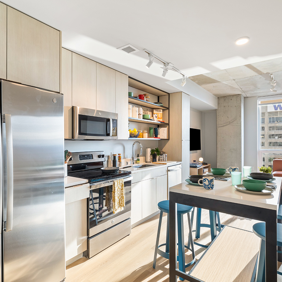Kitchen with modern appliances