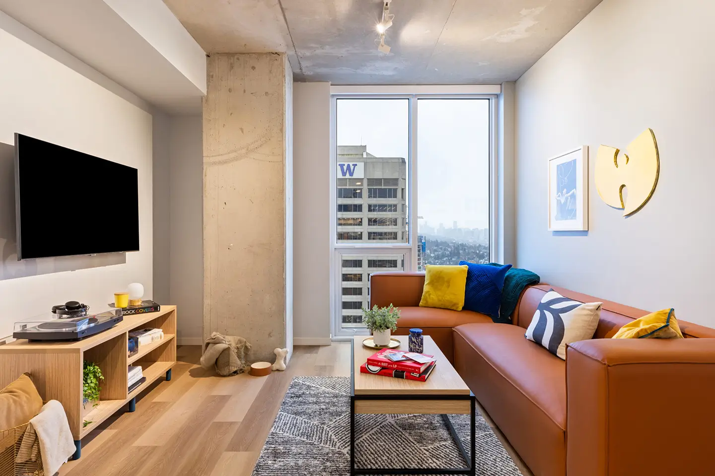 fully furnished interiors at ōLiv Seattle